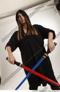 26 2018 01 ANGELIA STANDING POSE WITH LIGHTSABERS